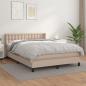 Preview: ARDEBO.de - Boxspringbett Matratze Cappuccino-Braun 140x190cm Kunstleder