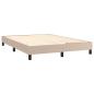 Preview: Boxspringbett Matratze Cappuccino-Braun 140x190cm Kunstleder