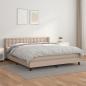 Preview: ARDEBO.de - Boxspringbett Matratze Cappuccino-Braun 180x200 cm Kunstleder