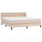 Preview: Boxspringbett Matratze Cappuccino-Braun 180x200 cm Kunstleder