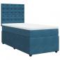 Preview: Boxspringbett mit Matratze Dunkelblau 90x190 cm Samt