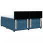 Preview: Boxspringbett mit Matratze Blau 180x200 cm Samt