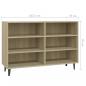 Preview: Sideboard Sonoma-Eiche 103,5x35x70 cm Holzwerkstoff