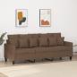 Preview: ARDEBO.de - 3-Sitzer-Sofa Braun 180 cm Stoff