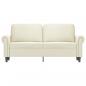 Preview: 2-Sitzer-Sofa Creme 140 cm Samt