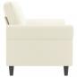 Preview: 2-Sitzer-Sofa Creme 140 cm Samt