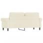 Preview: 2-Sitzer-Sofa Creme 140 cm Samt