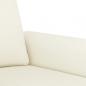 Preview: 2-Sitzer-Sofa Creme 140 cm Samt