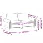 Preview: 2-Sitzer-Sofa Creme 140 cm Samt