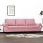 Preview: ARDEBO.de - 3-Sitzer-Sofa Rosa 180 cm Samt