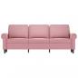 Preview: 3-Sitzer-Sofa Rosa 180 cm Samt