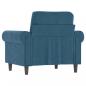 Preview: Sessel Blau 60 cm Samt