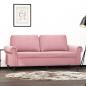 Preview: ARDEBO.de - 2-Sitzer-Sofa Rosa 140 cm Samt