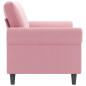 Preview: 2-Sitzer-Sofa Rosa 140 cm Samt