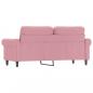 Preview: 2-Sitzer-Sofa Rosa 140 cm Samt