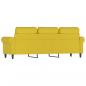 Preview: 3-Sitzer-Sofa Gelb 180 cm Samt