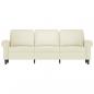 Preview: 3-Sitzer-Sofa Creme 180 cm Samt