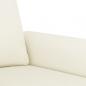 Preview: 3-Sitzer-Sofa Creme 180 cm Samt