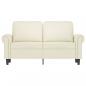 Preview: 2-Sitzer-Sofa Creme 120 cm Samt