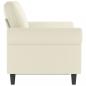 Preview: 2-Sitzer-Sofa Creme 120 cm Samt