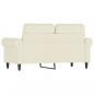 Preview: 2-Sitzer-Sofa Creme 120 cm Samt