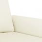 Preview: 2-Sitzer-Sofa Creme 120 cm Samt