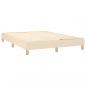 Preview: Boxspringbett mit Matratze Creme 140x190 cm Stoff