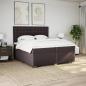 Preview: Boxspringbett mit Matratze Dunkelbraun 200x200 cm Stoff