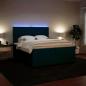 Preview: Boxspringbett mit Matratze Blau 200x200 cm Samt