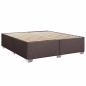 Preview: Boxspringbett mit Matratze Dunkelbraun 200x200 cm Stoff