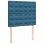 Preview: Boxspringbett mit Matratze Blau 120x200 cm Samt