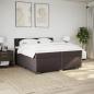 Preview: Boxspringbett mit Matratze Dunkelbraun 200x200 cm Stoff