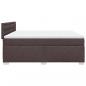 Preview: Boxspringbett mit Matratze Dunkelbraun 200x200 cm Stoff