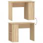 Preview: Schreibtisch Sonoma-Eiche 100x55x75 cm Holzwerkstoff