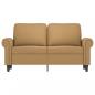 Preview: 2-Sitzer-Sofa Braun 120 cm Samt