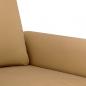 Preview: 2-Sitzer-Sofa Braun 120 cm Samt