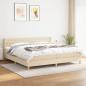 Preview: ARDEBO.de - Boxspringbett mit Matratze Creme 160x200 cm Stoff