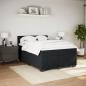 Preview: Boxspringbett mit Matratze Schwarz 160x200 cm Samt