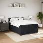 Preview: Boxspringbett mit Matratze Schwarz 160x200 cm Samt