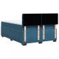 Preview: Boxspringbett mit Matratze Blau 160x200 cm Samt