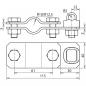 Preview: Dehn TE-Anschlussschelle, Stahl, 7-10mm (620011)