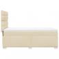 Preview: Boxspringbett mit Matratze Creme 80x200 cm Stoff