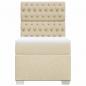 Preview: Boxspringbett mit Matratze Creme 80x200 cm Stoff