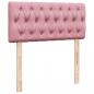 Preview: Boxspringbett mit Matratze Rosa 100x200 cm Samt