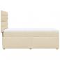 Preview: Boxspringbett mit Matratze Creme 80x200 cm Stoff