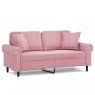 Preview: 2-Sitzer-Sofa mit Zierkissen Rosa 140 cm Samt