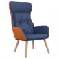 Preview: Relaxsessel Blau Stoff und PVC