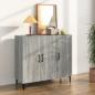 Preview: ARDEBO.de - Sideboard Grau Sonoma 90x34x80 cm Holzwerkstoff