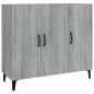 Preview: Sideboard Grau Sonoma 90x34x80 cm Holzwerkstoff