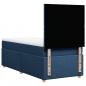 Preview: Boxspringbett mit Matratze Blau 80x200 cm Stoff